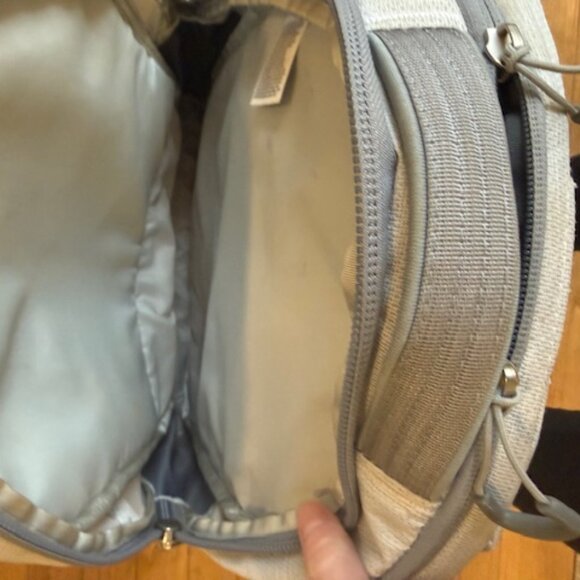 The North Face Women's Borealis Commuter Laptop Backpack, White Metallic / Grey - Picture 2 of 5